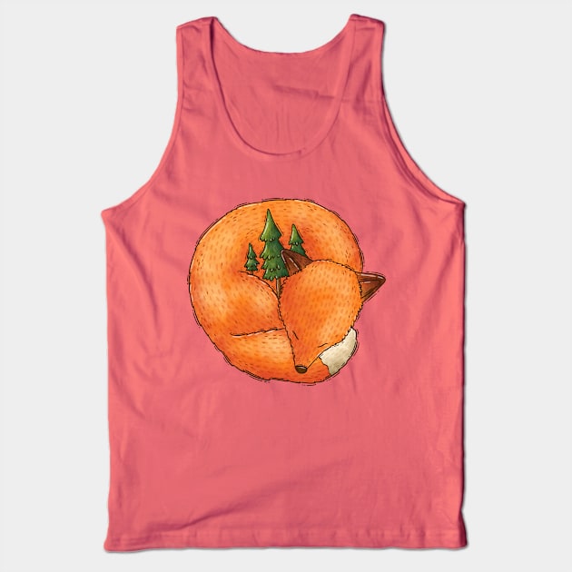 Fox Forest Tank Top by Tania Tania